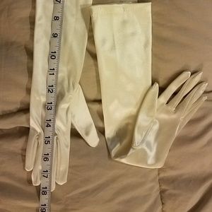 Long Satin Gloves